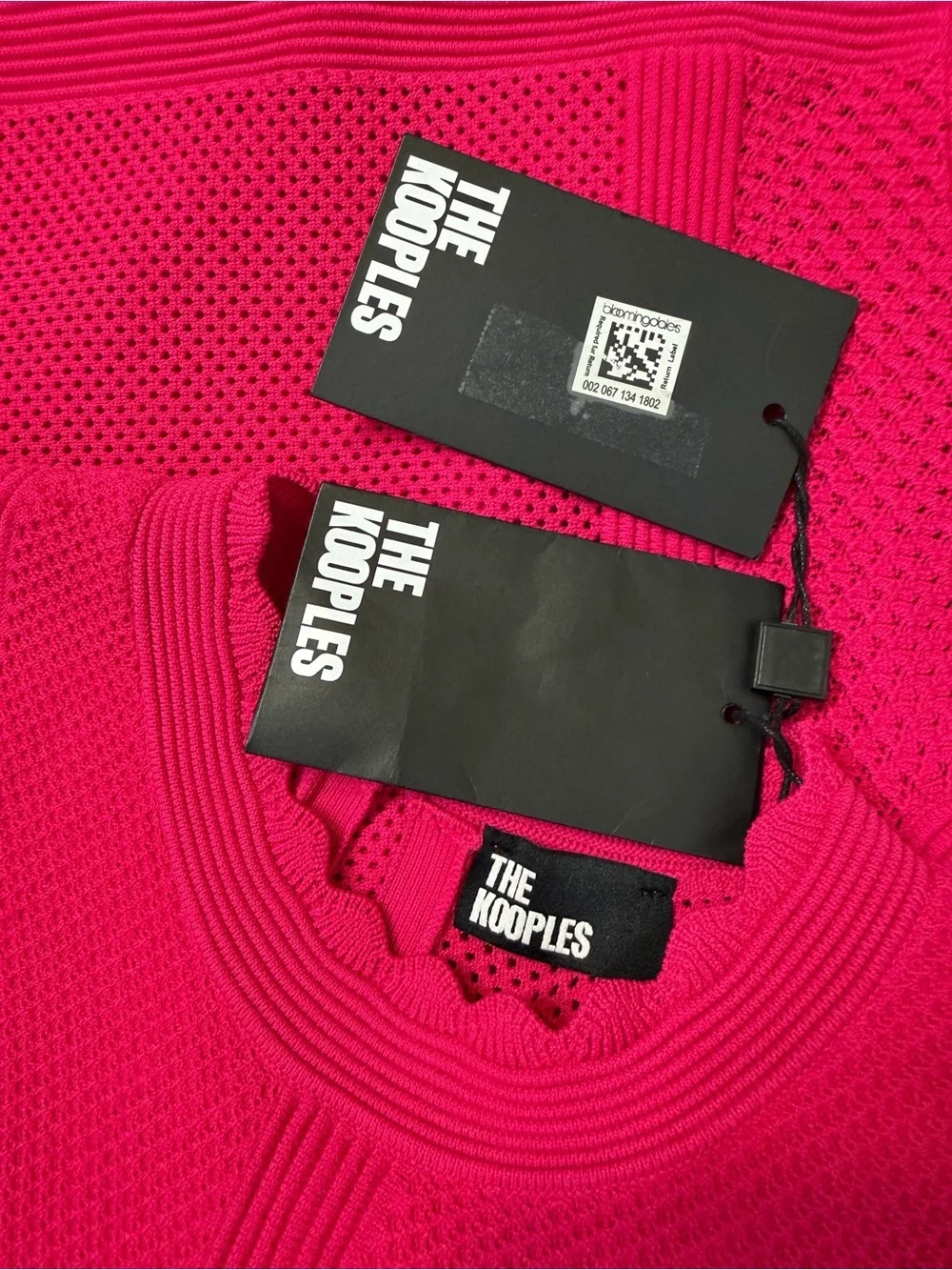 NWT! The Kooples Pink Mock Neck Knit Mini Dress. Size Medium.